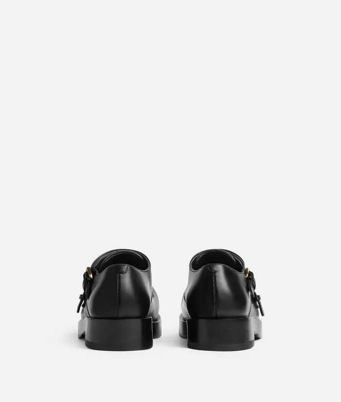 Women Bottega Veneta Flats Helium Monk Strap Black