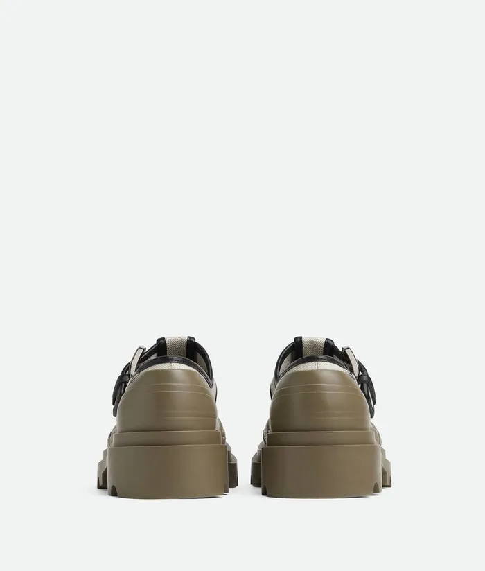 Women Bottega Veneta Flats Trek MaryJane Naturalblackliana