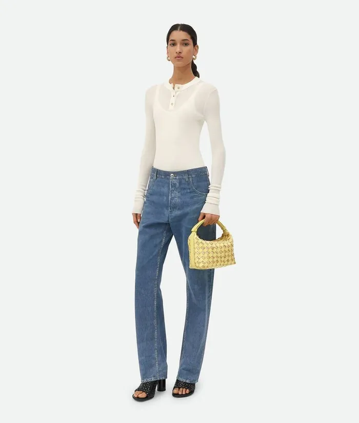 Women Bottega Veneta Mini Wallace Sherbertnatural