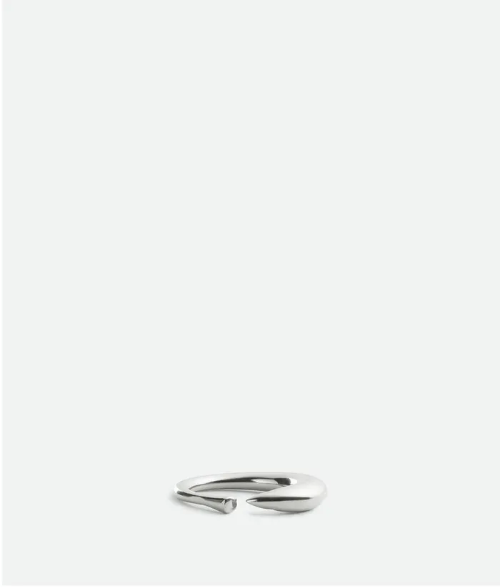 Women Bottega Veneta Rings Sardine Ring Silver