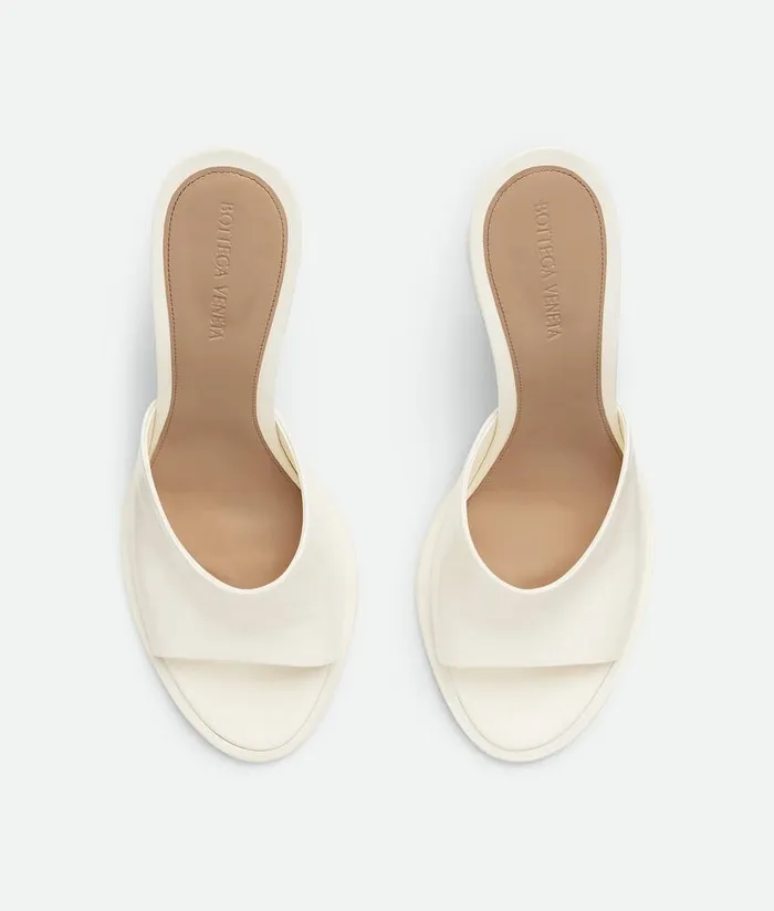 Women Bottega Veneta Sandals ChaCha Mule White