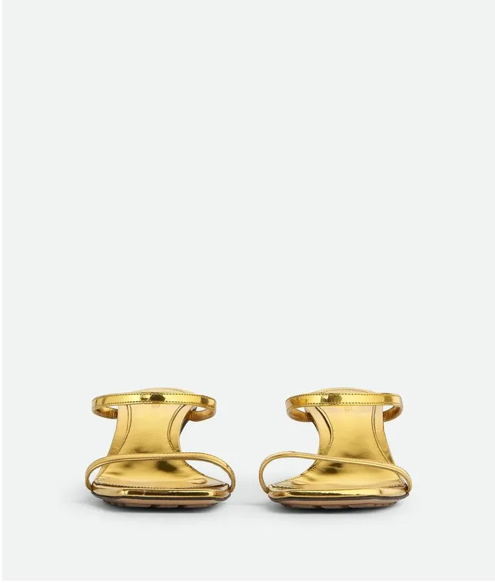 Women Bottega Veneta Sandals Knot Mule Gold