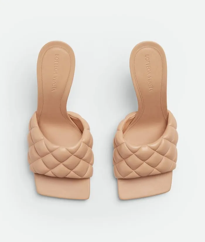 Women Bottega Veneta Sandals Padded Mule Cipria
