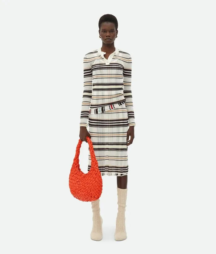 Women Bottega Veneta Shoulder Discovery Bag Orange