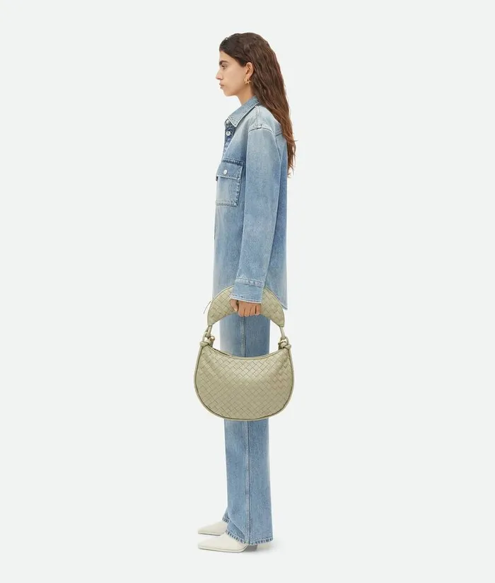 Women Bottega Veneta Shoulder Gemelli Travertine