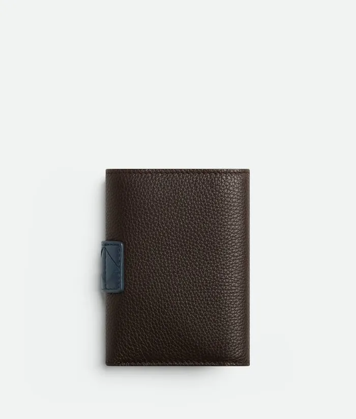 Women Bottega Veneta Small Wallets Tag TriFold Zip Wallet Fondant Deep Blue New Sauge