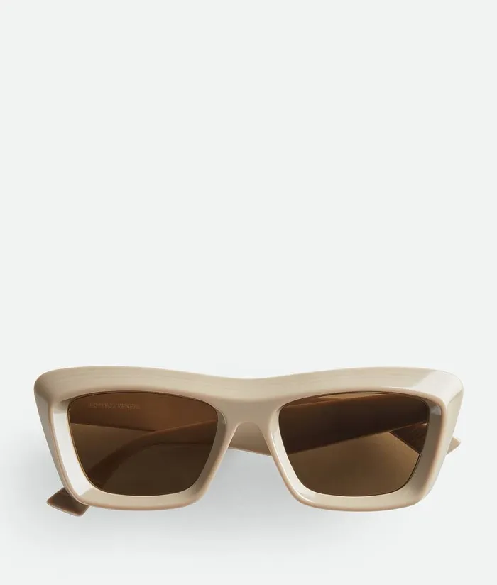 Women Bottega Veneta Sunglasses Classic Cat Eye Sunglasses Brownbrown