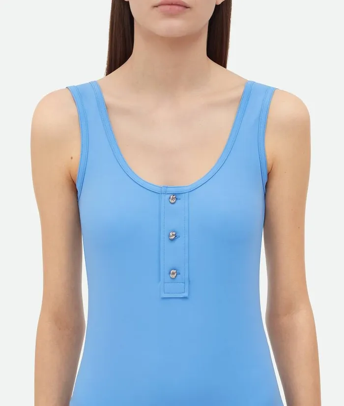 Women Bottega Veneta Swimwear Nylon Swimsuit Admiral