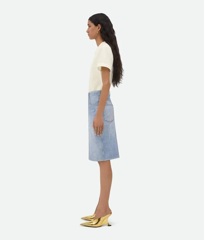 Women Bottega Veneta Tops And TShirts Light Cotton TShirt Chalk