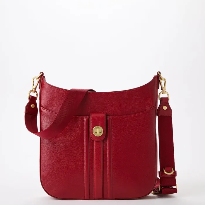 Women Brahmin Crossbodies Leia Radiant Red Mystic