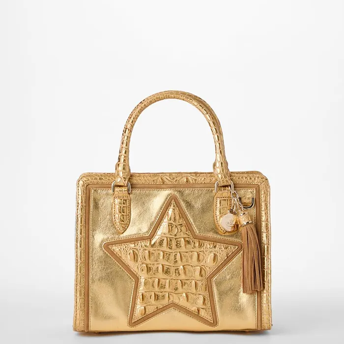 Women Brahmin Satchels Cami Gold Peyson