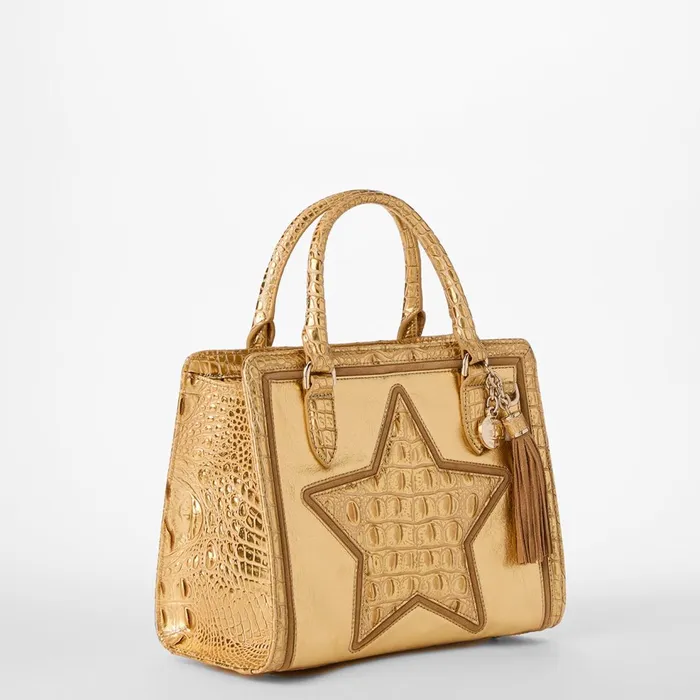Women Brahmin Satchels Cami Gold Peyson