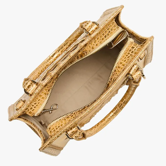 Women Brahmin Satchels Cami Gold Peyson