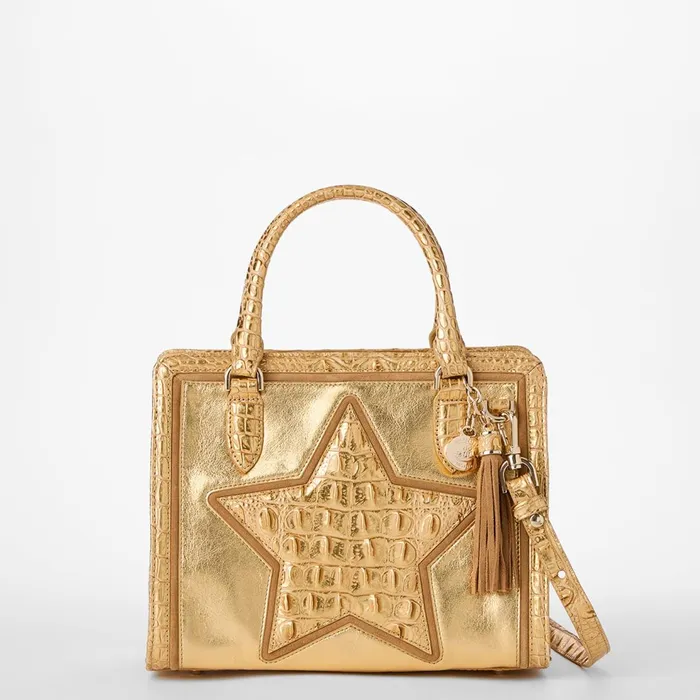 Women Brahmin Satchels Cami Gold Peyson