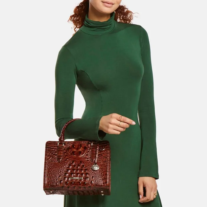 Women Brahmin Satchels Cami Gold Peyson