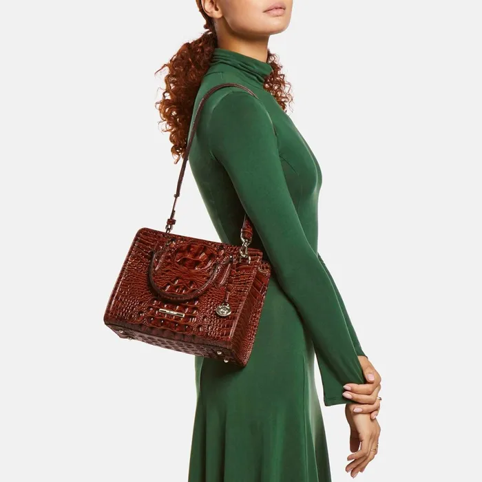 Women Brahmin Satchels Cami Gold Peyson
