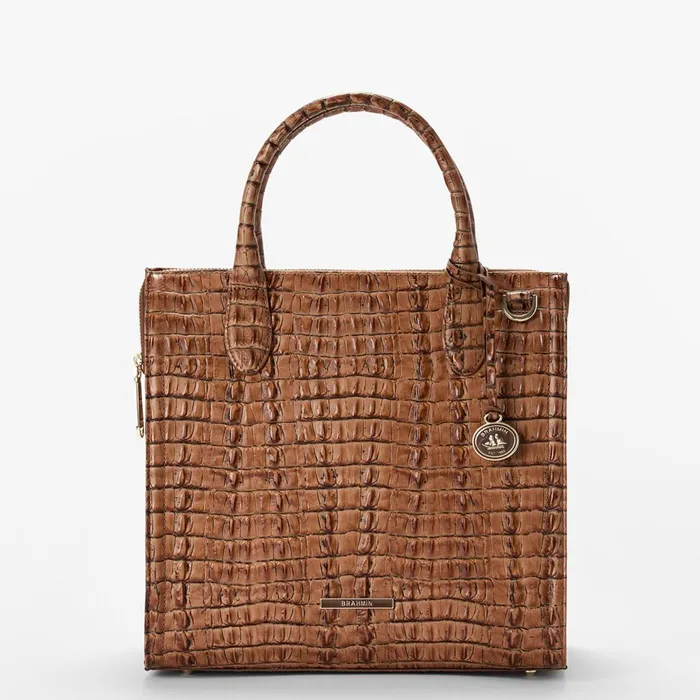 Women Brahmin Satchels Caroline Luggage Brown Leontyne