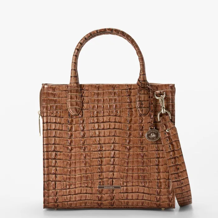 Women Brahmin Satchels Caroline Luggage Brown Leontyne Women Brahmin Satchels Caroline Luggage Brown Leontyne