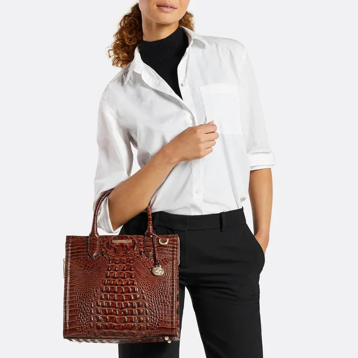 Women Brahmin Satchels Caroline Luggage Brown Leontyne Women Brahmin Satchels Caroline Luggage Brown Leontyne