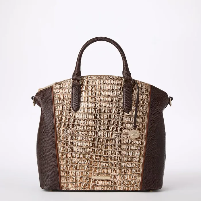 Women Brahmin Satchels Large Duxbury Satchel Ganache Berryline