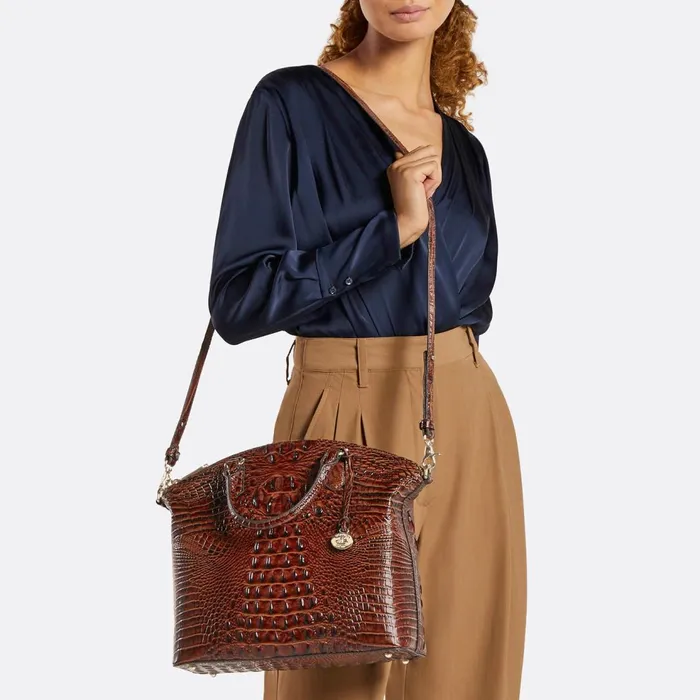 Women Brahmin Satchels Large Duxbury Satchel Ganache Berryline Women Brahmin Satchels Large Duxbury Satchel Ganache Berryline