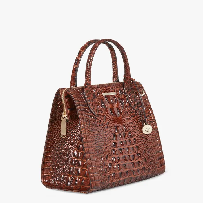 Women Brahmin Satchels Small Caroline Pecan Melbourne