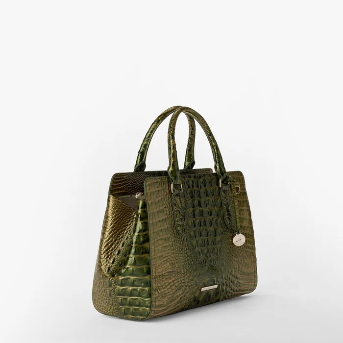 Women Brahmin Satchels Small Finley Matcha Green Women Brahmin Satchels Small Finley Matcha Green