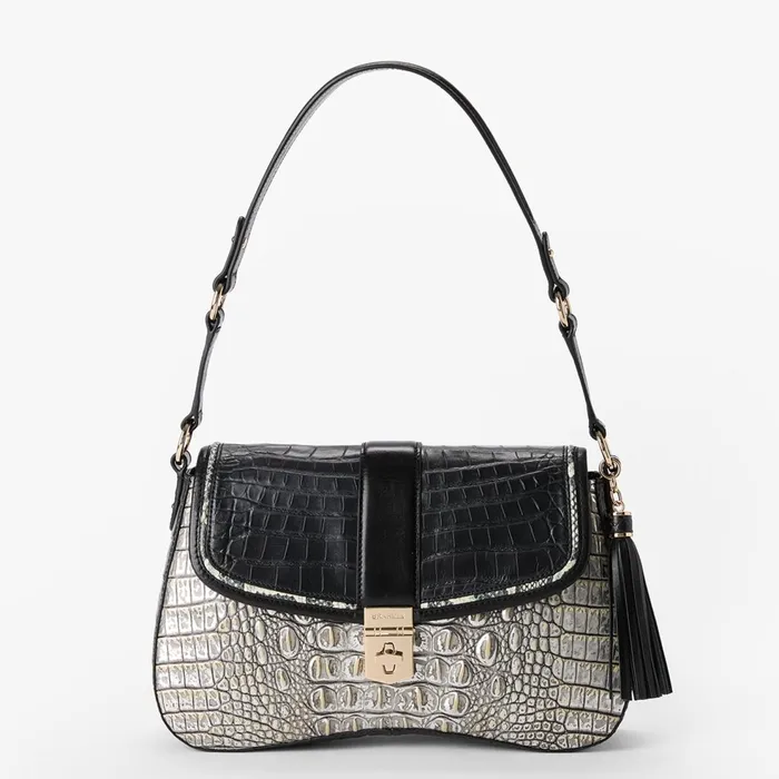 Women Brahmin Shoulder Bags Nerida Chrome Azurine