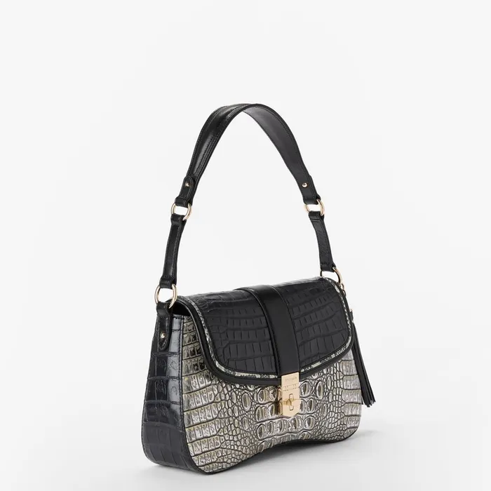 Women Brahmin Shoulder Bags Nerida Chrome Azurine Women Brahmin Shoulder Bags Nerida Chrome Azurine
