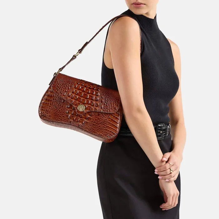 Women Brahmin Shoulder Bags Nerida Chrome Azurine Women Brahmin Shoulder Bags Nerida Chrome Azurine