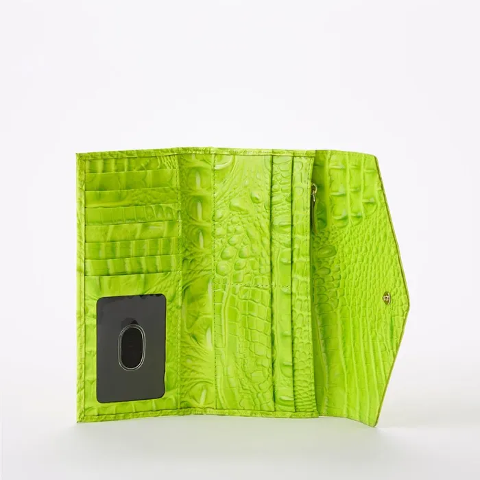 Women Brahmin Wallets and Wristlets Veronica Limelight Ombre Women Brahmin Wallets and Wristlets Veronica Limelight Ombre