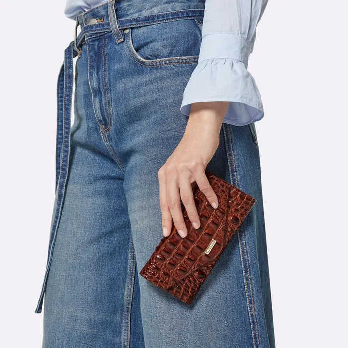 Women Brahmin Wallets and Wristlets Veronica Limelight Ombre Women Brahmin Wallets and Wristlets Veronica Limelight Ombre