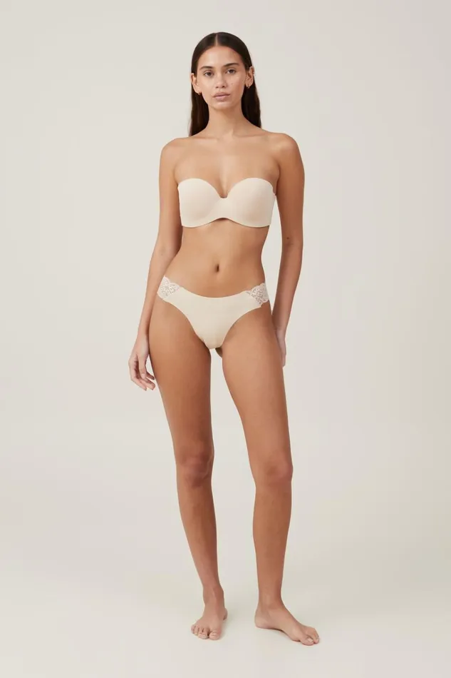 Women Bras Cotton On Everyday Strapless Lightly Lined TShirt Bra Frappe