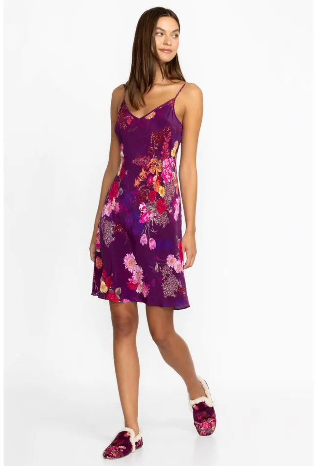 Women Caitlyn Slip Dress Sweet Bouquet Johnny Was Sleepwear