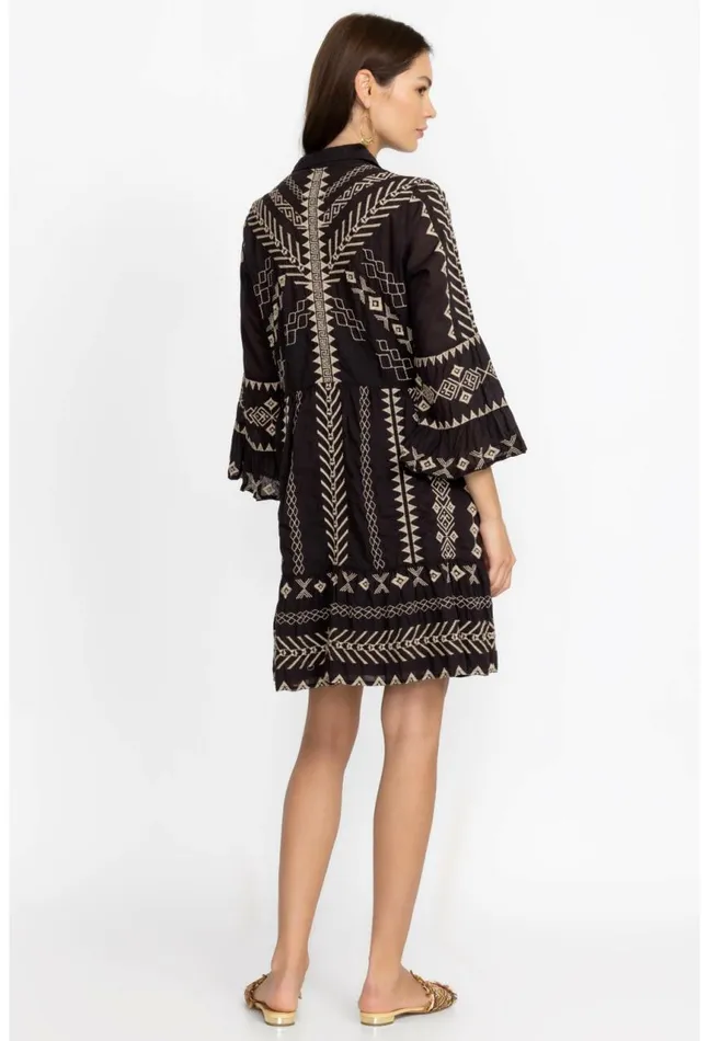 Women Charis Easy Tiered Dress Black Johnny Was Dresses