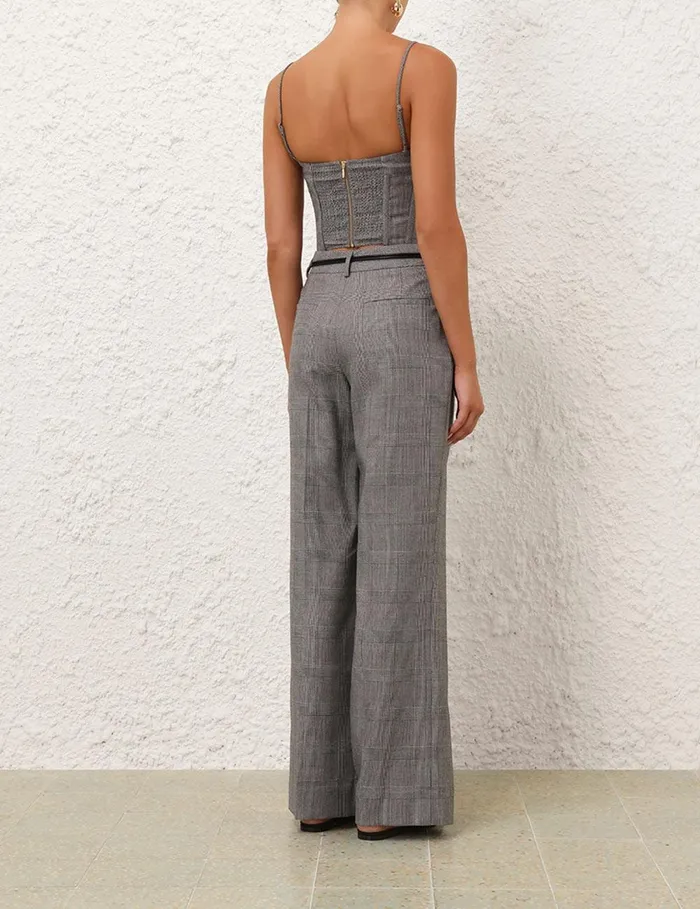 Women Clothing Zimmermann Crush Check Bustier Check