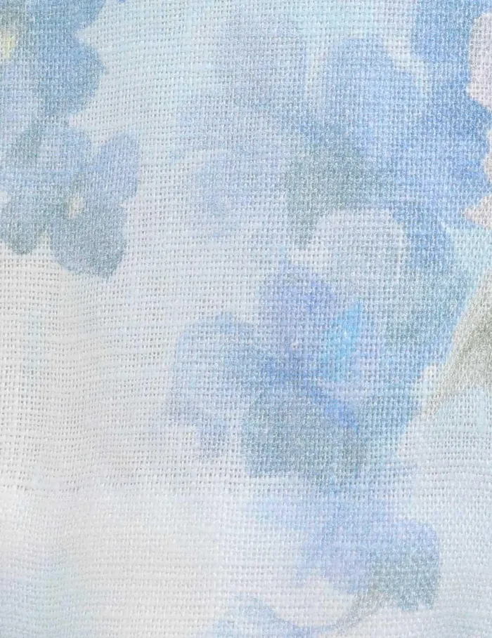 Women Clothing Zimmermann Crush Scalloped Shift Dress Blue Floral