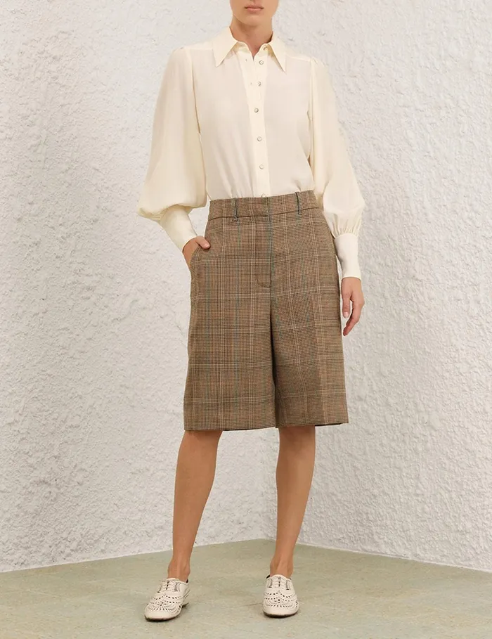 Women Clothing Zimmermann Eden Checked Short Check
