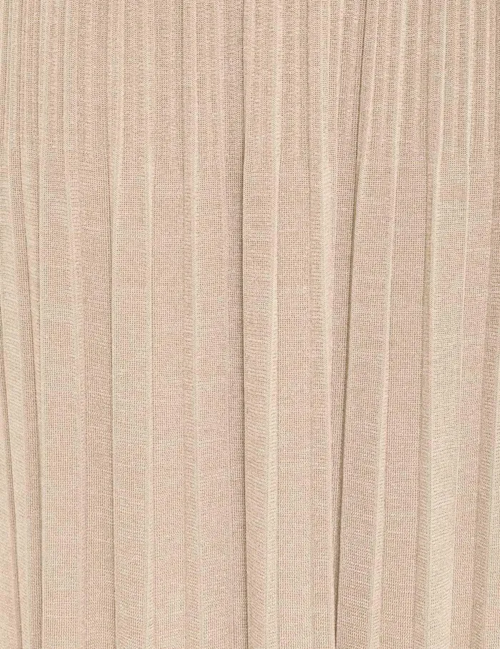 Women Clothing Zimmermann Halliday Rib Midi Skirt Cream Lurex