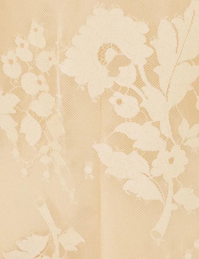 Women Clothing Zimmermann Illustration Lace Blouse Light Tea