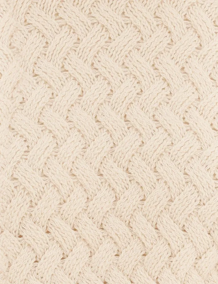 Women Clothing Zimmermann Illustration Textured Sweater Cream