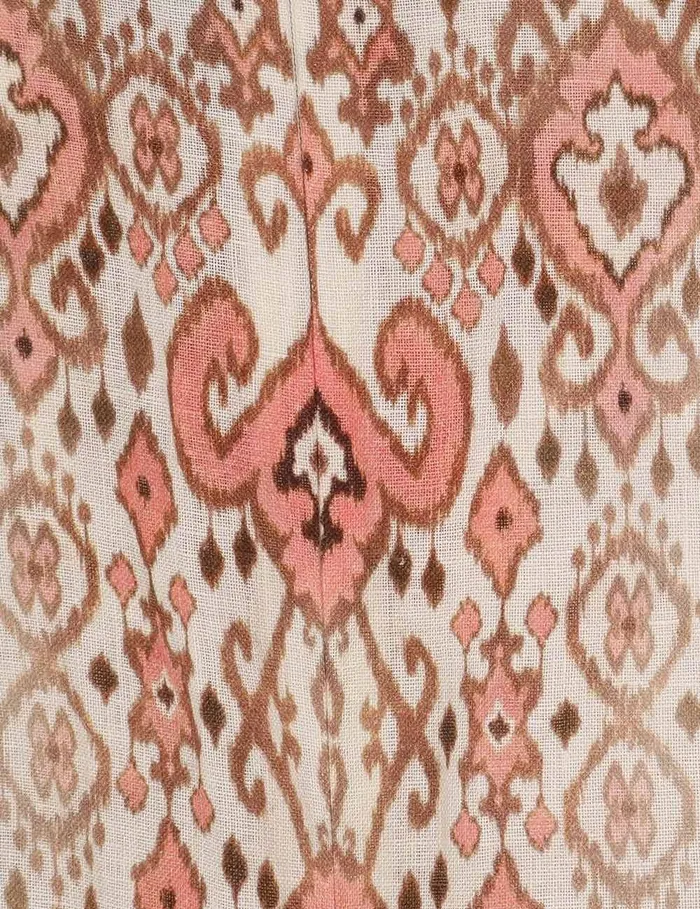Women Clothing Zimmermann Wylie Mini Dress Peach Ikat