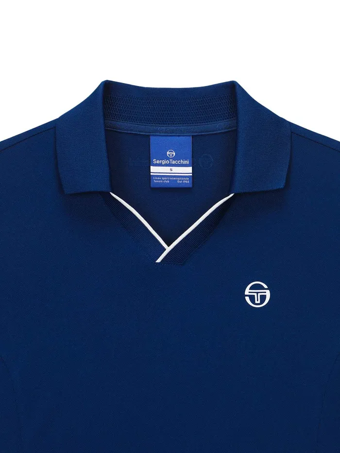Women Court Styles Sergio Tacchini Essential Piqu Collar Dress Navy