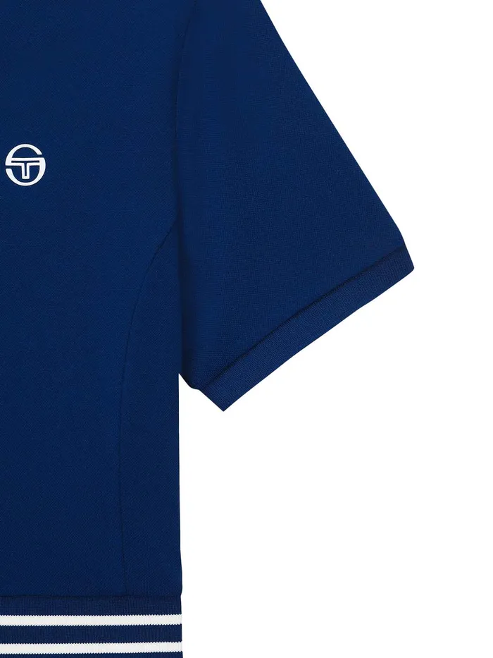 Women Court Styles Sergio Tacchini Essential Piqu Collar Dress Navy