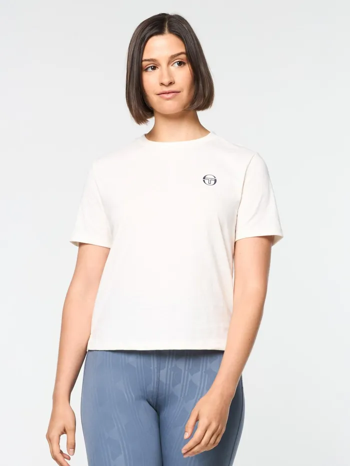 Women Court Styles Sergio Tacchini Ostia TShirt Gardenia