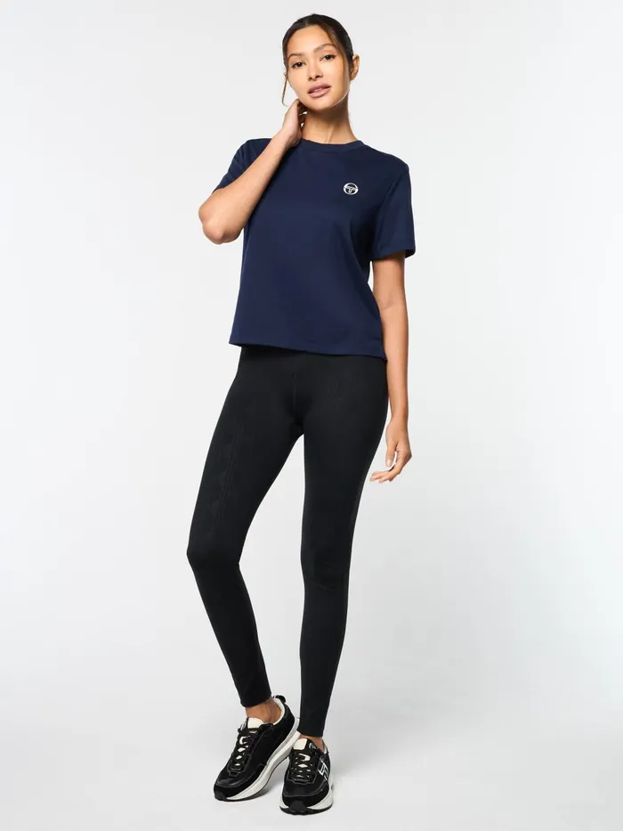 Women Court Styles Sergio Tacchini Ostia TShirt Maritime Blue