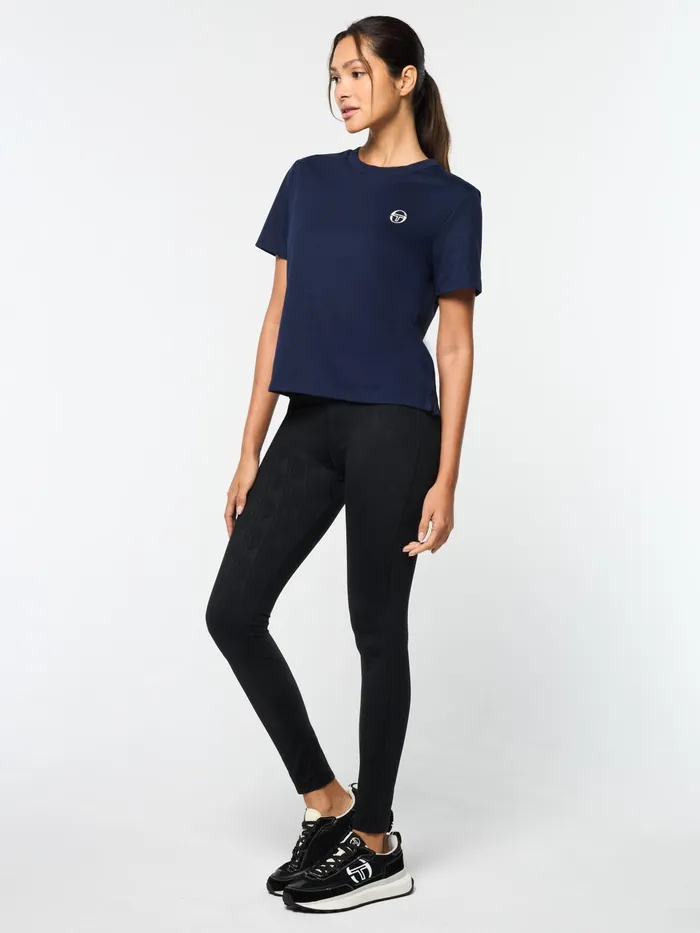 Women Court Styles Sergio Tacchini Ostia TShirt Maritime Blue