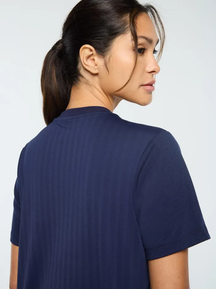 Women Court Styles Sergio Tacchini Ostia TShirt Maritime Blue
