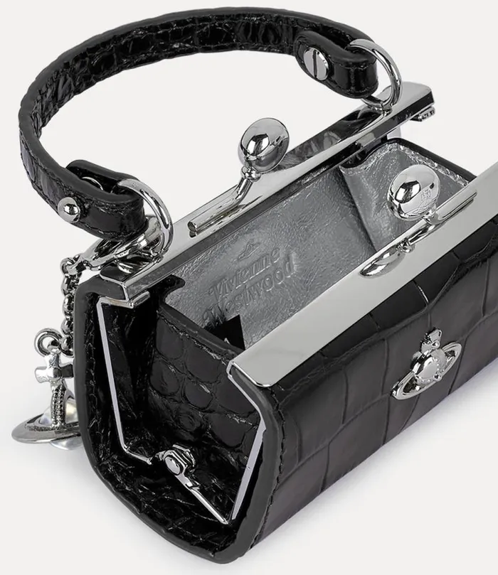 Women Crocodile Doll Bag Black Vivienne Westwood Wallets And Purses Women Crocodile Doll Bag Black Vivienne Westwood Wallets And Purses