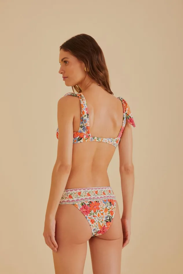 Women Crop Tops Farm Rio Bloom Garden Underwire Bikini Top